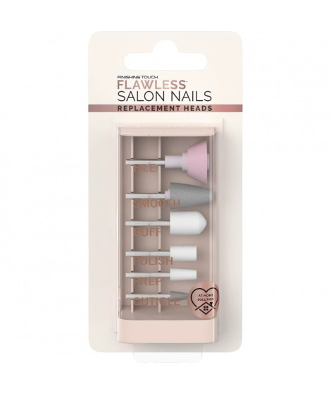 Accessoires Manucure et Pédicure - FLAWLESS FINISH - Flawless Nails - Set de 6 Tetes de Rechange