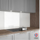 Fond de hotte - Verre emaille - Blanc trempe extra clair - 70 x 60 cm - AURYS