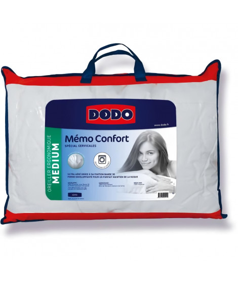 DODO - Oreiller Memo confort - 40 x 55 cm - Blanc