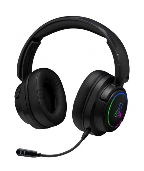 Casque Gamer sans fil - The G-Lab - KORP IRIDIUM - Microphone - RGB - PC/PS4/Xbox One - Noir