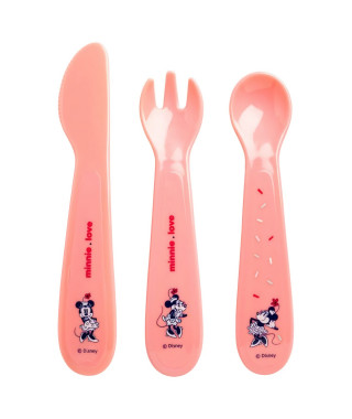 DISNEY Minnie Lot de couverts : fourchette, cuillere et couteau -