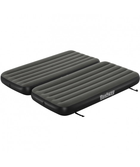 Lit 3 en 1 - BESTWAY - Airbed Tritech Connect and Rest - Lits jumeaux, lit surélevé, lit king size - 188 x 99 x 25 cm - 150…