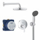 GROHE Pack de douche encastrable Get, corps encastré douche encastrable Rapido SmartBox, douche de tete Vitalio 210mm, 25220001