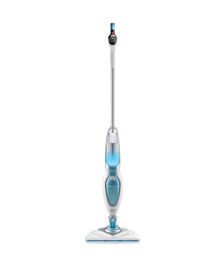 BLACK & DECKER FSM1630-QS - Balai vapeur Tete delta - 1600 W - 4 accessoires - Blanc / Bleu