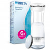 Bouteille filtrante - BRITA - Blanc Graphite - 6 filtres MicroDisc inclus