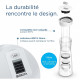 Bouteille filtrante - BRITA - Blanc Graphite - 6 filtres MicroDisc inclus