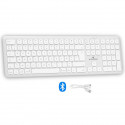 Clavier sans fil Bluetooth - BLUESTORK -  MAC - Full size - Compatible Mac - Blanc