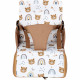 Rehausseur nomade - TINEO - 30 x 28 x 13 cm - Ultra Compact - Camel / Oursons