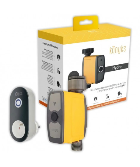 Kit d'arrosage Connecté avec Hub/Prise Longue portée - Konyks Hydro