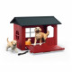 Coffret Niche avec Golden Retriever, SCHLEICH 42722 Farm World, Des 4 ans