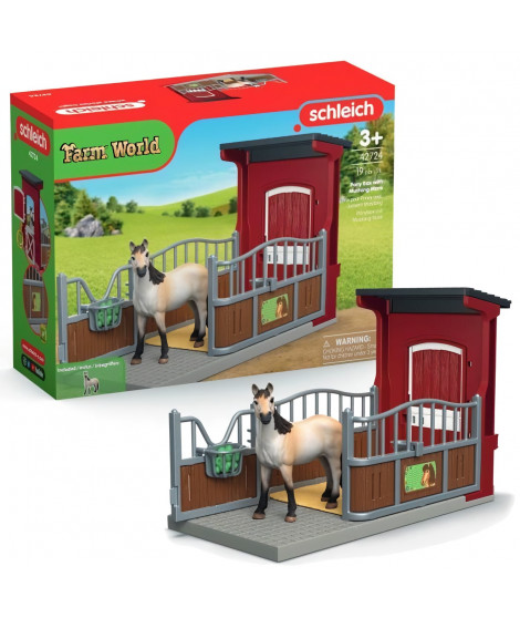 Coffret Box avec Jument Mustang, SCHLEICH 42724 Farm World, Des 4 ans