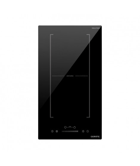 Domino induction encastrable - OCEANIC - OCEATI2Z2BF - Flex 2 feux - 3600 W - Noir