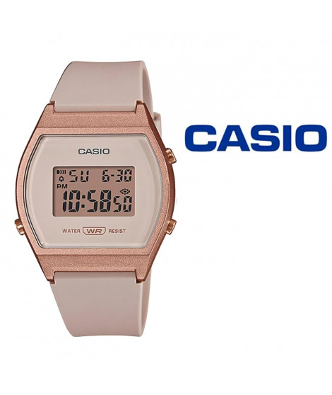 Montre Femme CASIO Collection Rose - Étanche 3 ATM - Chronometre - Compte a rebours - Alarme