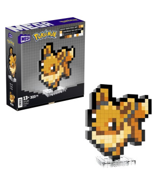 Mega-Pokémon-évoli-Coffret De Construction Rétro Pixel Art 323 Pieces - MEGA Pokémon - HTH78