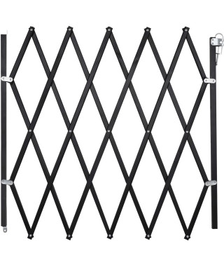 Barriere bois noir animaux - NORDLINGER PRO - Stop'Fix - Extensible 0,60-1,10m - Rapide a poser