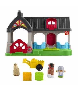 FISHER-PRICE Little People-L'écurie des Joyeux Chevaux avec 6 éléments - Fisher-Price - HWR84