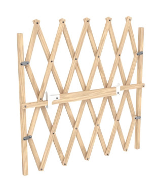 Barriere bois animaux - NORDLINGER PRO - Press'Fix - Extensible 0,65-1,04m - Sans perçage - Pression