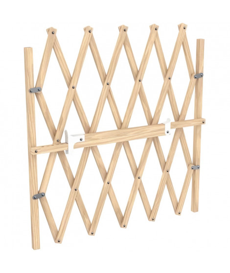 Barriere bois animaux - NORDLINGER PRO - Press'Fix - Extensible 0,65-1,04m - Sans perçage - Pression