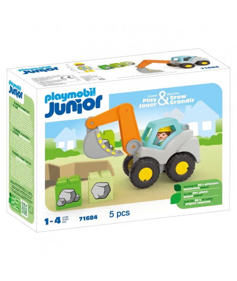 PLAYMOBIL Junior 71684 Pelleteuse, Pour bébé, Des 12 mois
