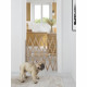 Barriere bois animaux - NORDLINGER PRO - Press'Fix - Extensible 0,65-1,04m - Sans perçage - Pression
