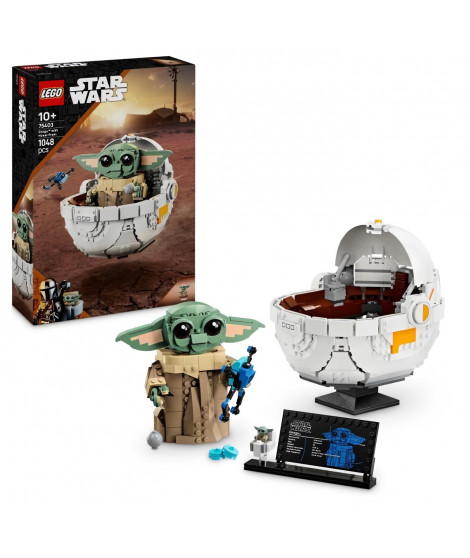 LEGO Star Wars : The Mandalorian 75403 Grogu et son landau - Jeu de construction 10 ans