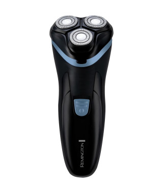 Rasoir rotatif sans fil - REMINGTON - R1000 - 3 lames Dual Track - Tondeuse escamotable - Autonomie 30 min - LED