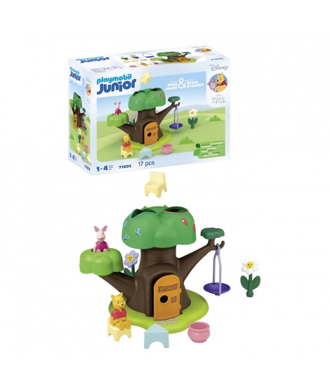 PLAYMOBIL JUNIOR 71693 Winnie l'ourson et Porcinet avec cabane