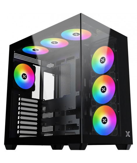 Boîtier PC - XIGMATEK - Aqua V AIR - Cube - ATX - Verre trempé - ARGB - Noir