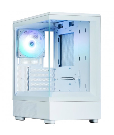 Boîtier PC - ZALMAN - P10 - Mini tour - M-ATX - Blanc - Verre trempé - USB-C et A-RGB