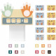 Busy Board - TOPBRIGHT - Interrupteur de lumiere - 3 boutons - Poussoir - Intérieur