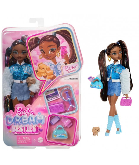 BARBIE équipe de Reve « Brooklyn »-Poupée et 8 accessoires - Barbie - HYC22
