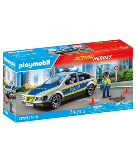 PLAYMOBIL 71729 Voiture police avec sirene et gyrophare