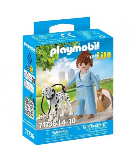 PLAYMOBIL 71736 Femme d'affaire avec son Dalmatien