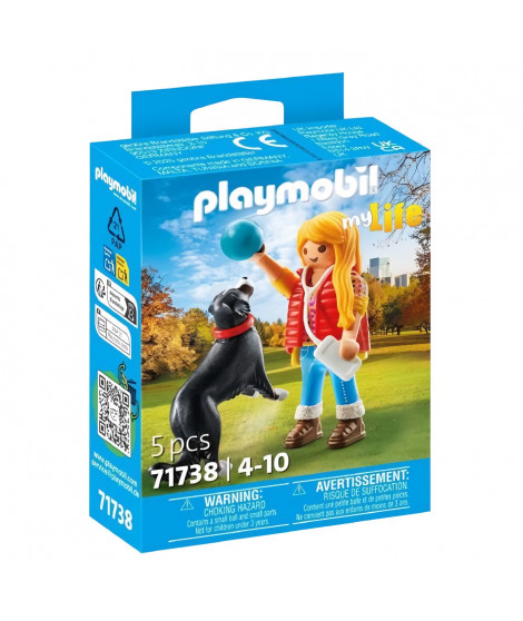 PLAYMOBIL 71738 Jeune fille avec chien de montagne