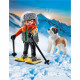 PLAYMOBIL 71741 Garçon en raquettes avec Saint Bernard