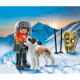 PLAYMOBIL 71741 Garçon en raquettes avec Saint Bernard