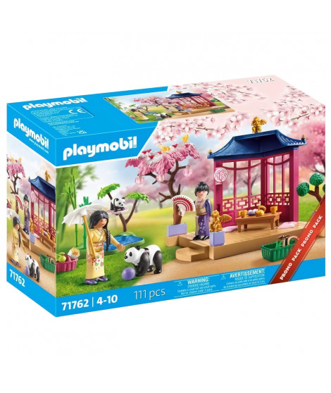 PLAYMOBIL 71762 Jardin asiatique avec famille de pandas