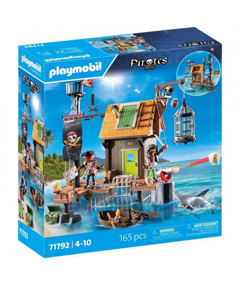 PLAYMOBIL 71792 Port et repaire de pirates avec prisons