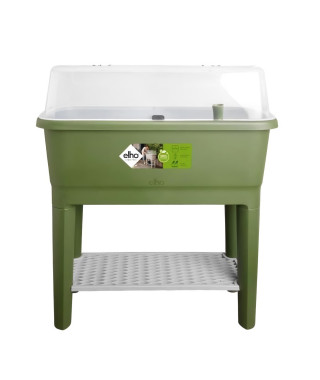 ELHO Noa Potager Sur Pied - Vert - L 79 x B 39 x H 94 cm - culture et récolte - 100% recyclé