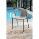 Lot composé de 2 fauteuils de jardin - CITY GARDEN - DIEGO-FT - Sable - Empilables