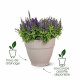 ELHO Vibia Campana Pot de fleurs Rond 65 - Marron - Ø 65 x H 56 cm - extérieur - 100% recyclé