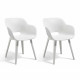 Chaises d'extérieur Akola - Keter - Blanc - Résine - Contemporain - Robuste et léger