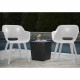 Chaises d'extérieur Akola - Keter - Blanc - Résine - Contemporain - Robuste et léger