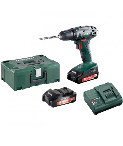 Perceuse visseuse 18 V METABO BS 18 2 x 1,5 Ah Li-Power SC 30 Cof