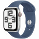 Apple Watch SE GPS + Cellular - 44mm - Boîtier Silver Aluminium - Bracelet Denim Sport Band - M/L