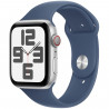 Apple Watch SE GPS + Cellular - 44mm - Boîtier Silver Aluminium - Bracelet Denim Sport Band - M/L