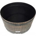 Nature Support de baril d'eau de pluie 30,5x58 cm Marron