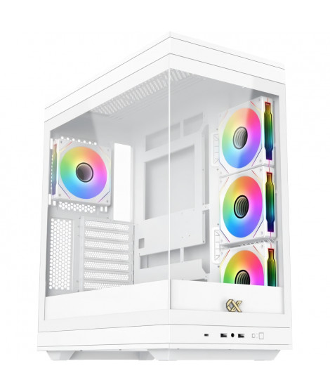 Boîtier PC - XIGMATEK - META Arctic - Moyen tour - E-ATX - Verre trempé - ARGB - Blanc
