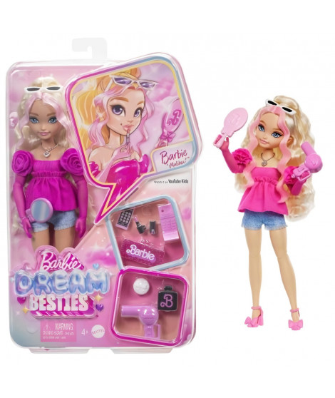 BARBIE équipe de Reve « Malibu »-Poupée et 8 accessoires - Barbie - HYC21