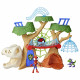 Spidey Coffret Dino-Webs base forestiere, Figurines de super-héros et accessoires, des 3 Ans, Spidey et Ses Ami